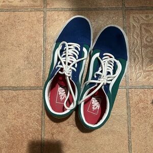 Vans Men's Sneakers in Blue and Green